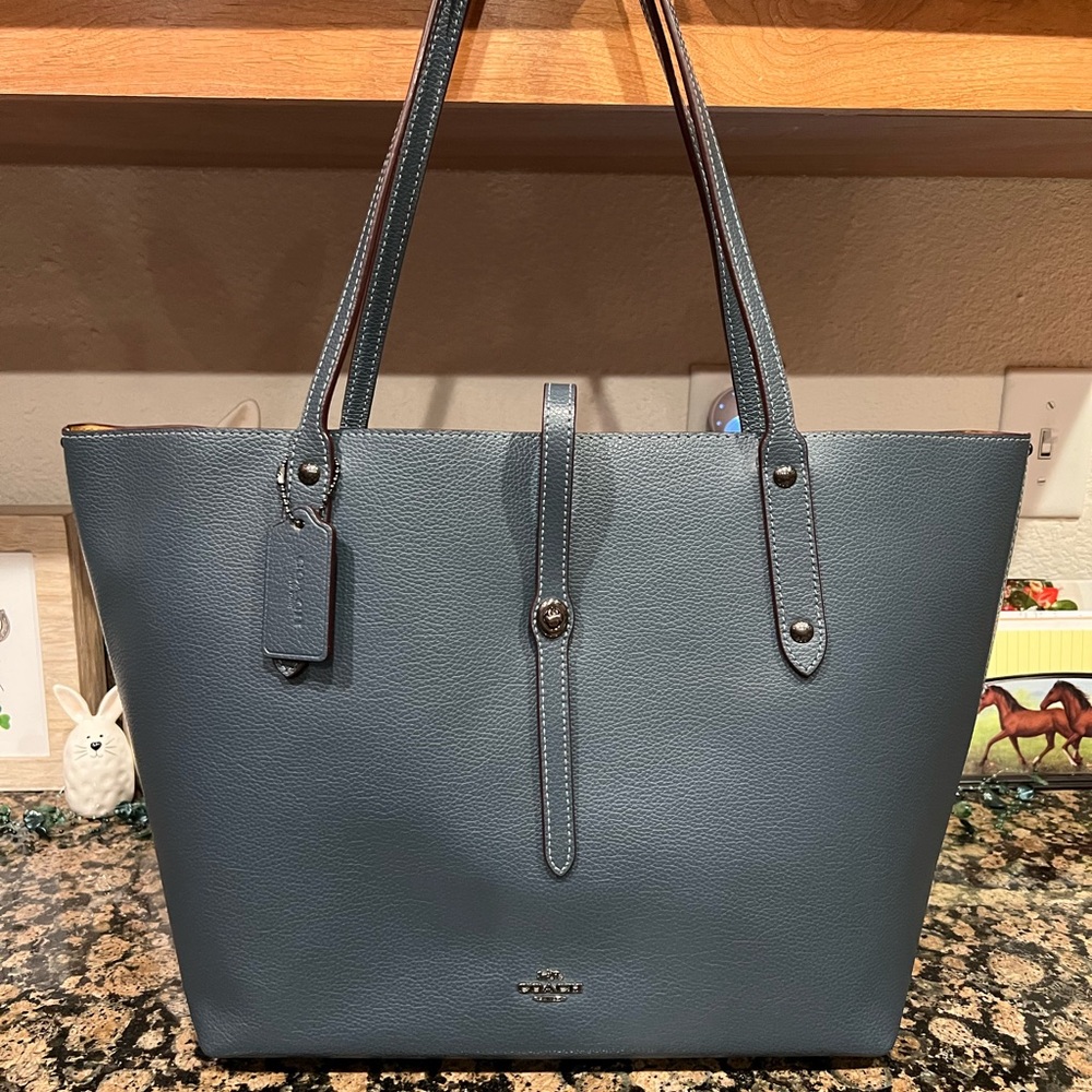 Coach Blue Market Tote